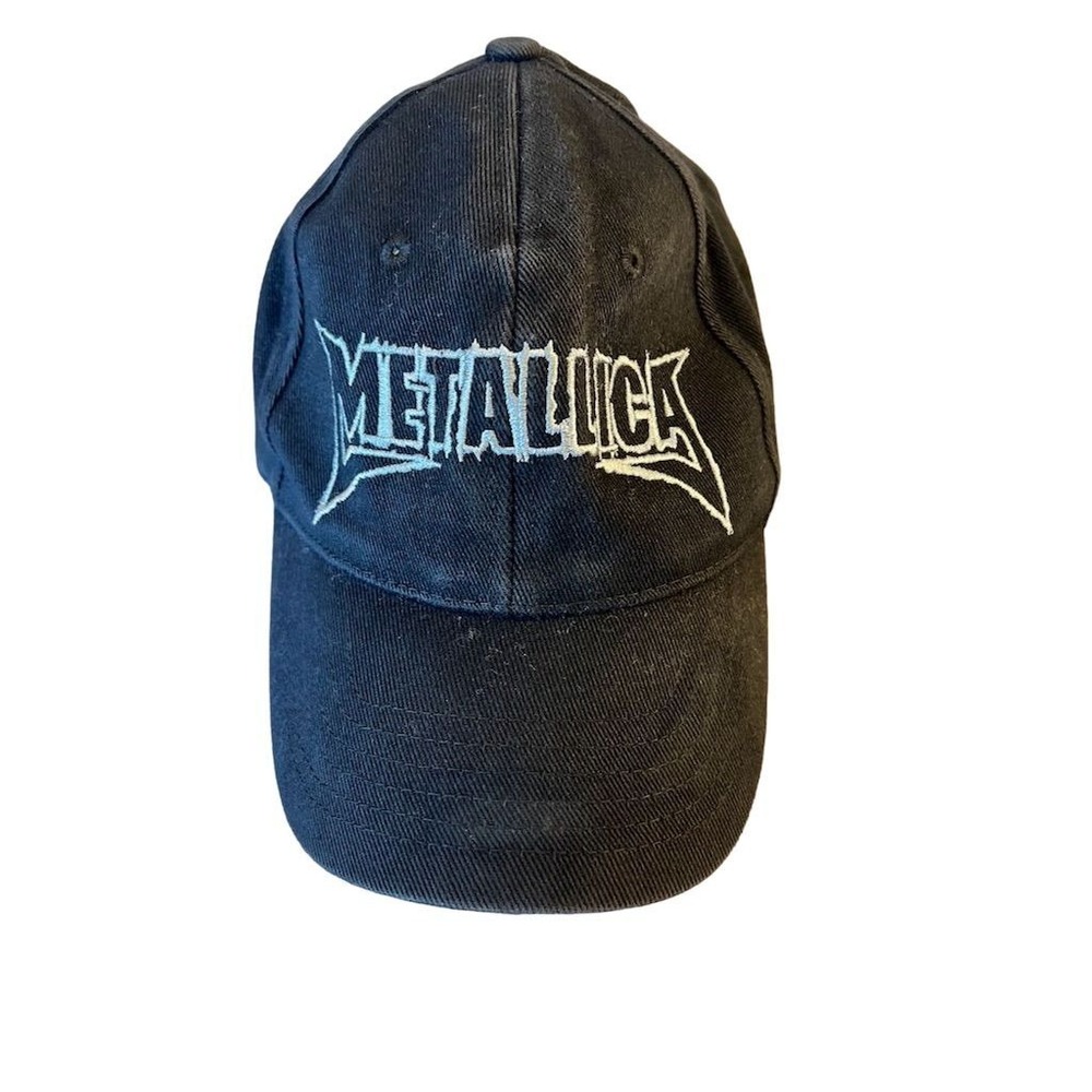 Vintage Metallica Embroidered Logo Black Baseball Cap Unisex